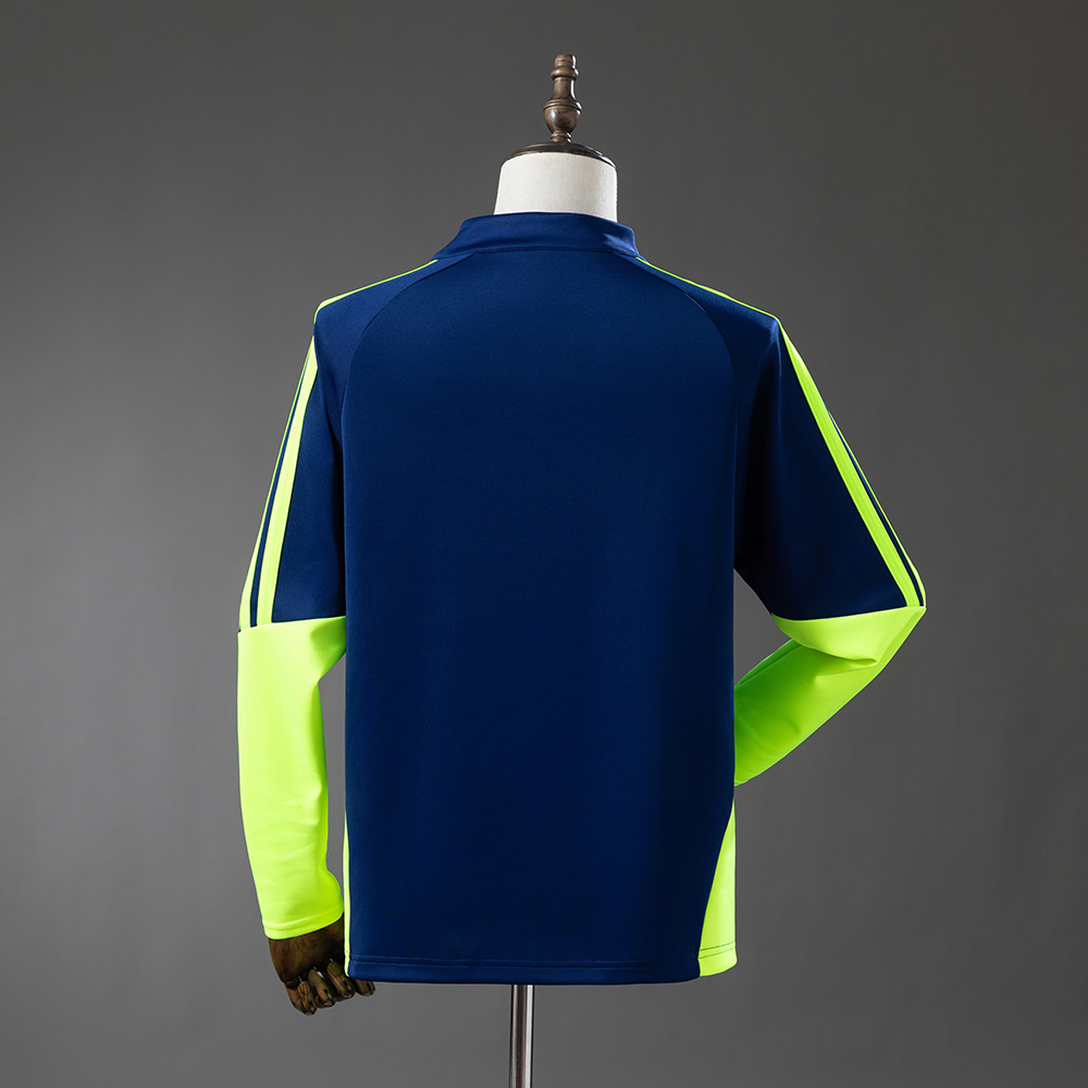 2026 SCOTLAND TRAINING TOP NAVY BLUE &amp; FLUORESCENT GREEN