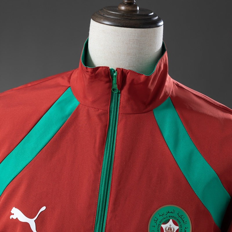 2026 MOROCCO REVERSIBLE JACKET WINDBREAKER - RED &amp; GREEN