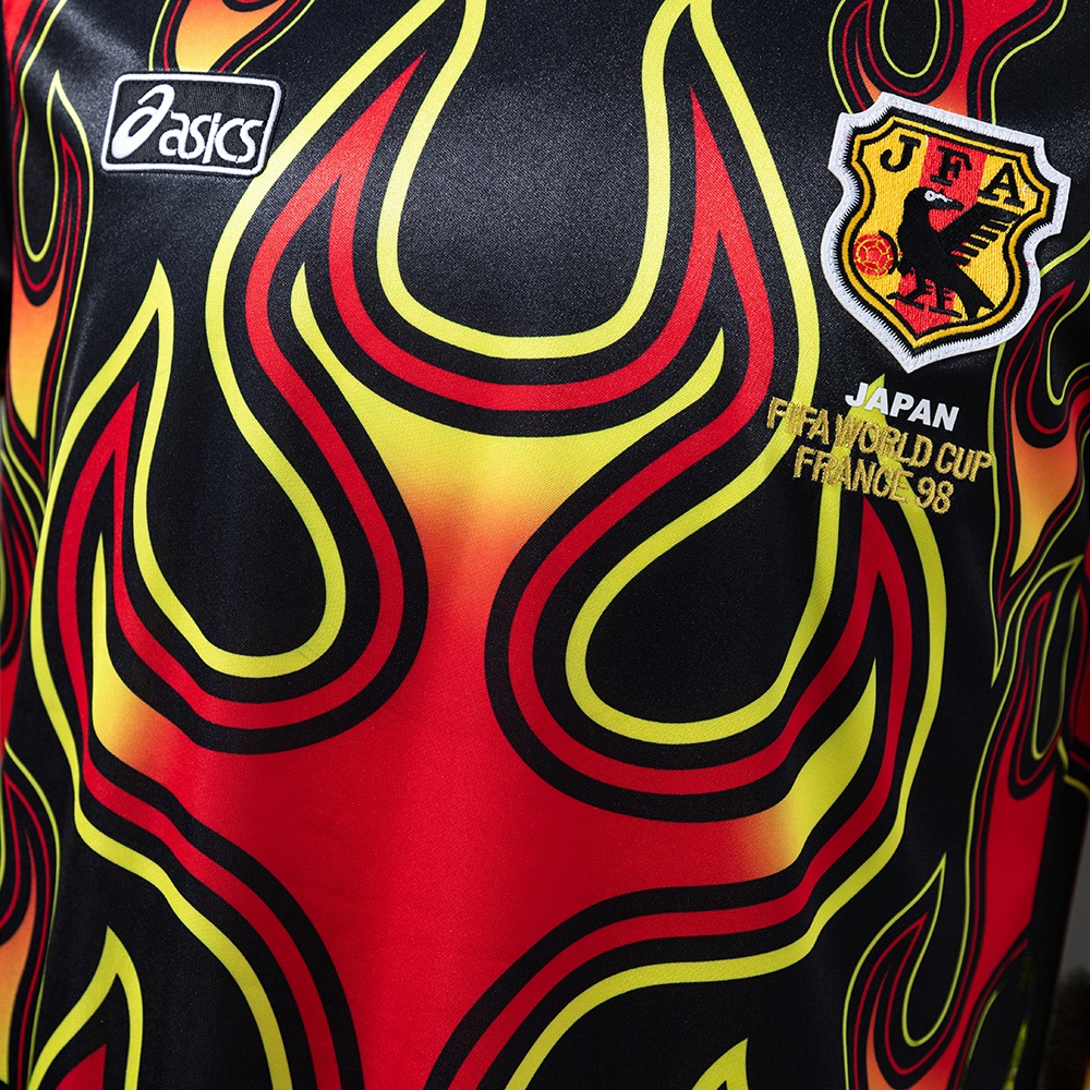 1998 JAPAN GOALKEEPER BLACK FIREWORKS LONG SLEEVE