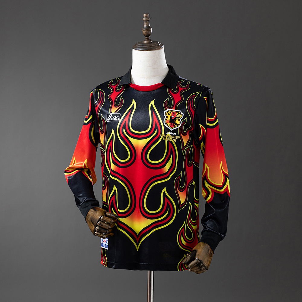 1998 JAPAN GOALKEEPER BLACK FIREWORKS LONG SLEEVE