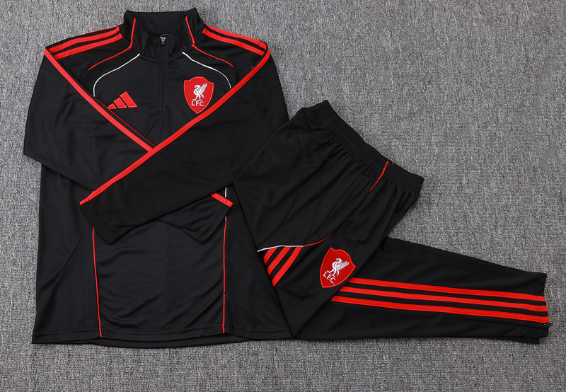 2026-27 LIVERPOOL TRACKSUITS TRAINING SUIT-BLACK
