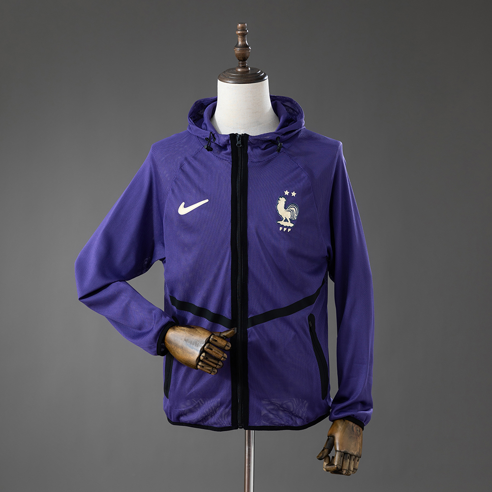 2026 FRANCE MEN'S FOOTBALL ANTHEM JACKET - PURPLE