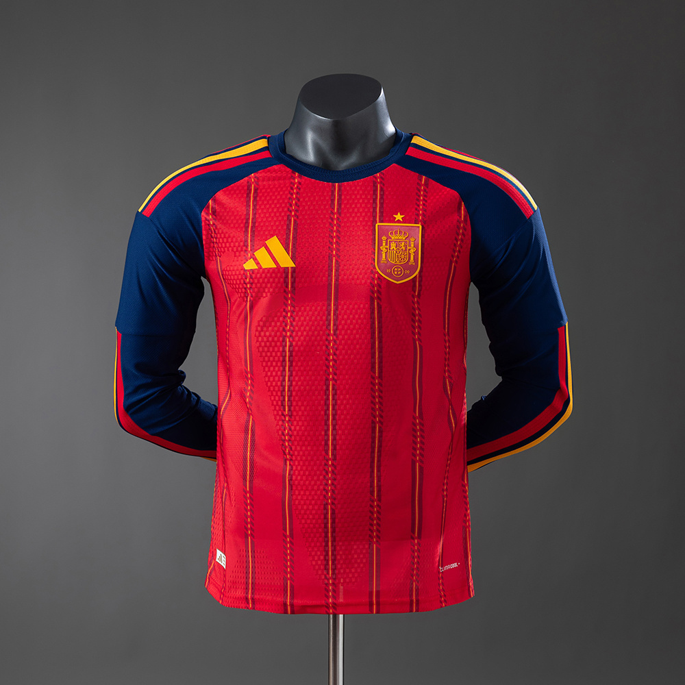 2026 SPAIN WORLD CUP HOME LONG SLEEVE (PLAYER VERSION)