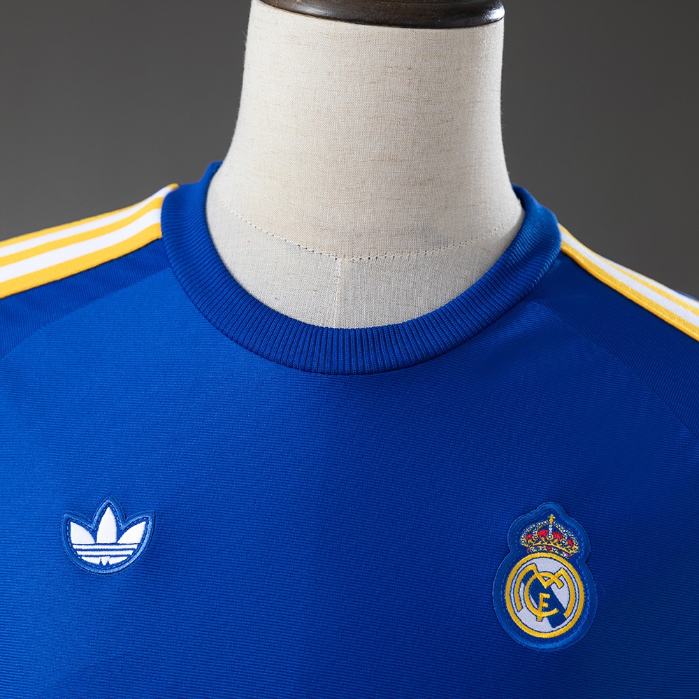 REAL MADRID TERRACE ICONS LONG SLEEVE T-SHIRT BLUE