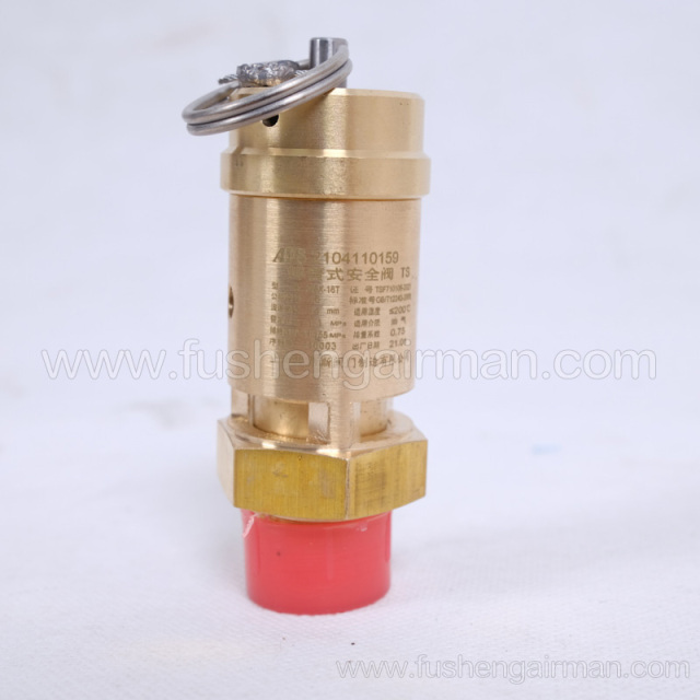 2104110159=9313215-205404-11 Fusheng screw compressor 1/2", 11barg safety valve