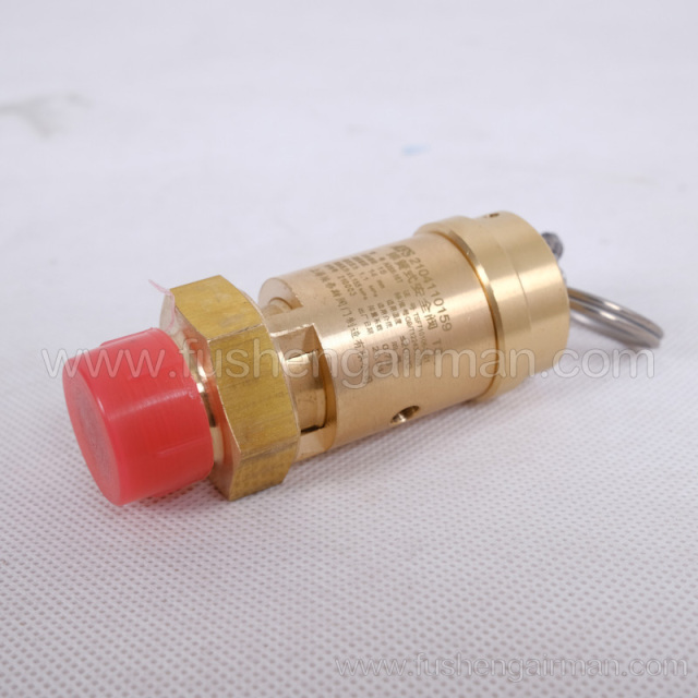 2104110159=9313215-205404-11 Fusheng screw compressor 1/2", 11barg safety valve