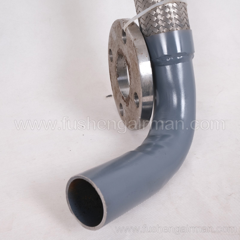 2606413790 Fusheng genuine screw compressor SA250W oil hose one end movable flange metal braided hose