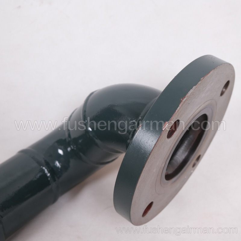 2606414690 Fusheng genuine screw air compressor SF90W body exhaust pipe with flange metal braided pipe