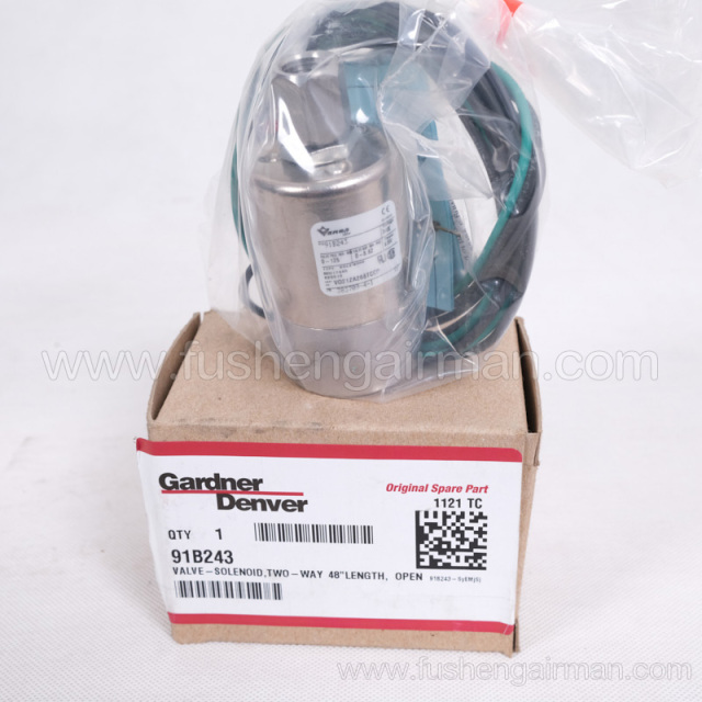 Genuine GD CompAir 91B243 IVC Solenoid Valve (Normally Open for AirSmart Controllers)