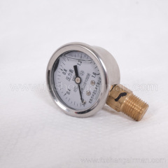 2105010155 Fusheng Genuine Screw Compressor 1-1/2"/1.6MPa Vertical Oil Filled Pressure Gauge
