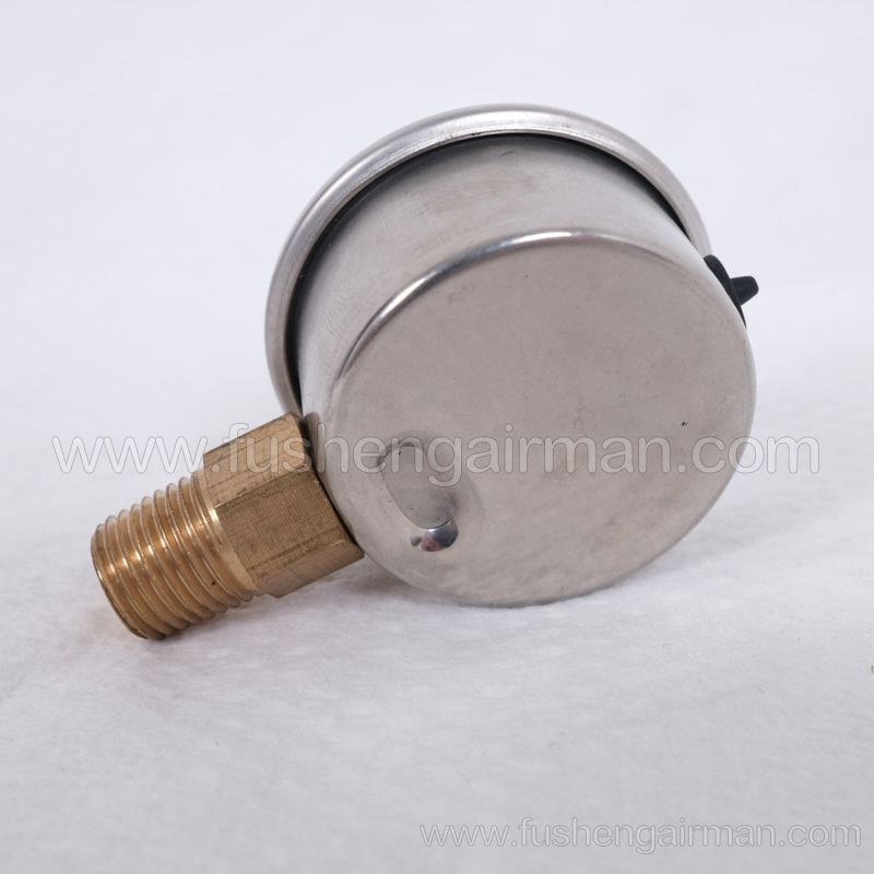 2105010155 Fusheng Genuine Screw Compressor 1-1/2"/1.6MPa Vertical Oil Filled Pressure Gauge
