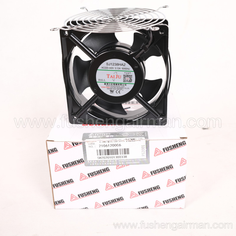 2106120006 Fusheng genuine screw air compressor 0.25KW220V6" wall ventilator for electric control cabinet