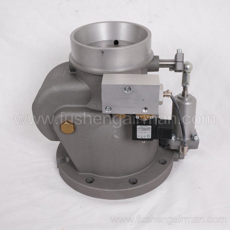 2104050194 Fusheng genuine screw compressor metric FSL-120B-S inlet valve with servo cylinder
