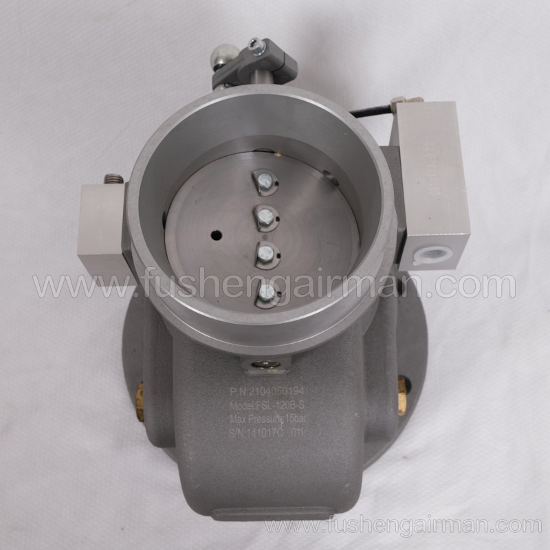 2104050194 Fusheng genuine screw compressor metric FSL-120B-S inlet valve with servo cylinder