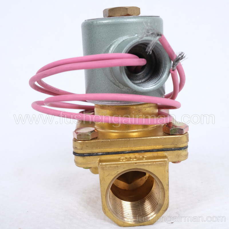 2104090172=9313915-252104-K Fusheng genuine screw air compressor 1/2" 2-position 2-way solenoid valve