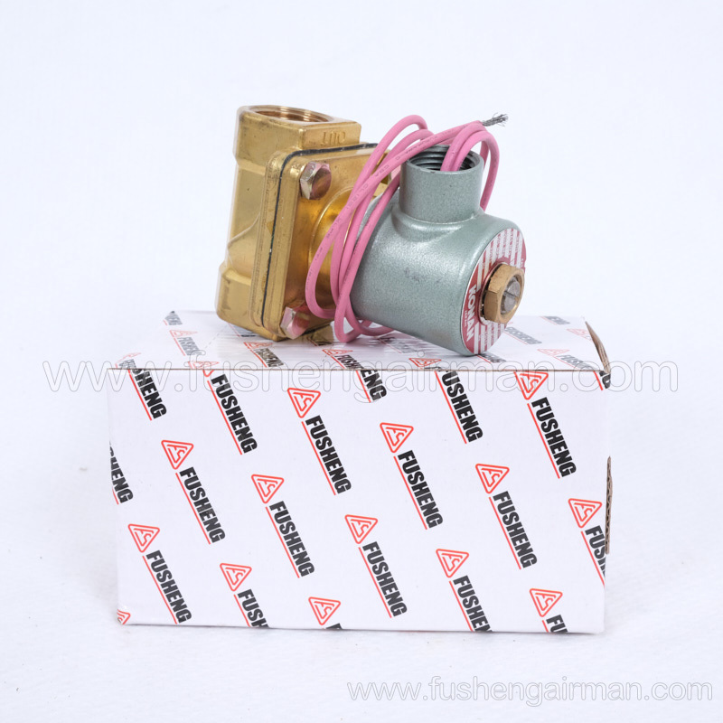 2104090172=9313915-252104-K Fusheng genuine screw air compressor 1/2" 2-position 2-way solenoid valve