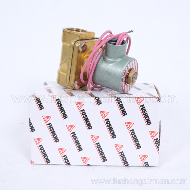 2104090172=9313915-252104-K Fusheng genuine screw air compressor 1/2" 2-position 2-way solenoid valve