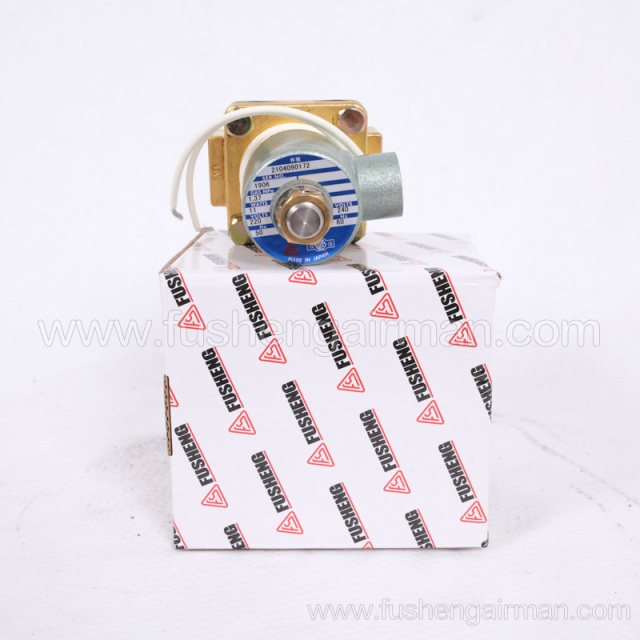 2104090172=9313915-252104-K Fusheng genuine screw air compressor 1/2" 2-position 2-way solenoid valve