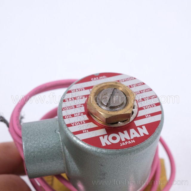2104090172=9313915-252104-K Fusheng genuine screw air compressor 1/2" 2-position 2-way solenoid valve