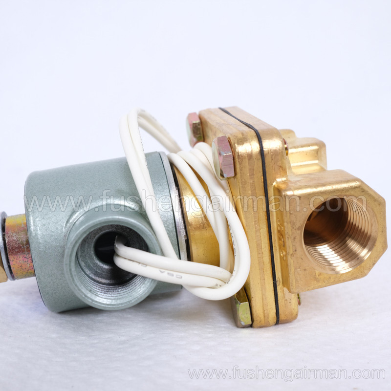 2104090172=9313915-252104-K Fusheng genuine screw air compressor 1/2" 2-position 2-way solenoid valve