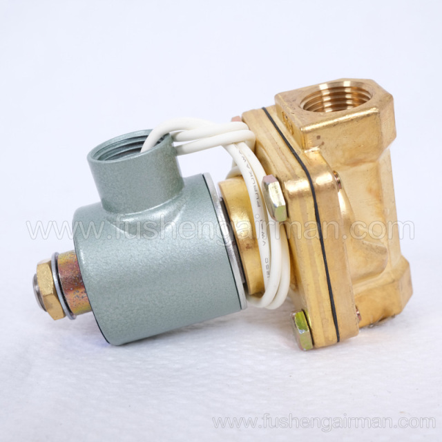 2104090172=9313915-252104-K Fusheng genuine screw air compressor 1/2" 2-position 2-way solenoid valve
