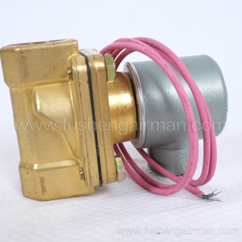 2104090172=9313915-252104-K Fusheng genuine screw air compressor 1/2" 2-position 2-way solenoid valve