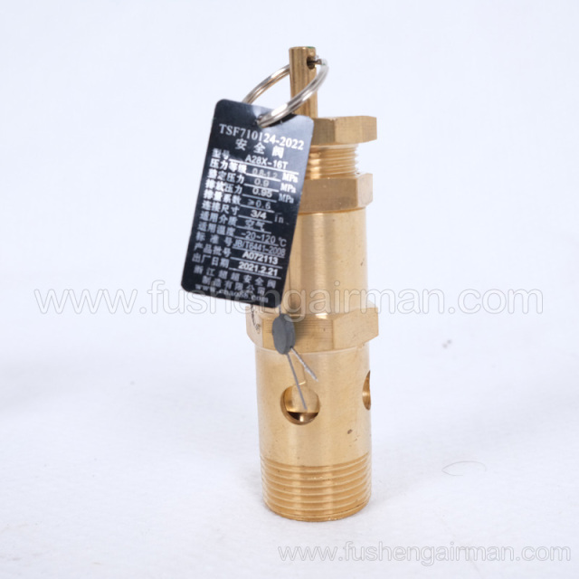 2104110093=9313215-102406-09 Fusheng Screw Compressor 3/4", 9barg Safety Valve A28X-16T