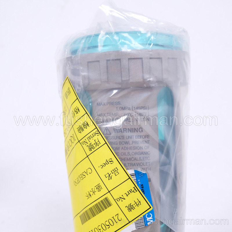 2105030152 Fusheng genuine oil-free screw compressor water cup SMC/AD402 for ZW155