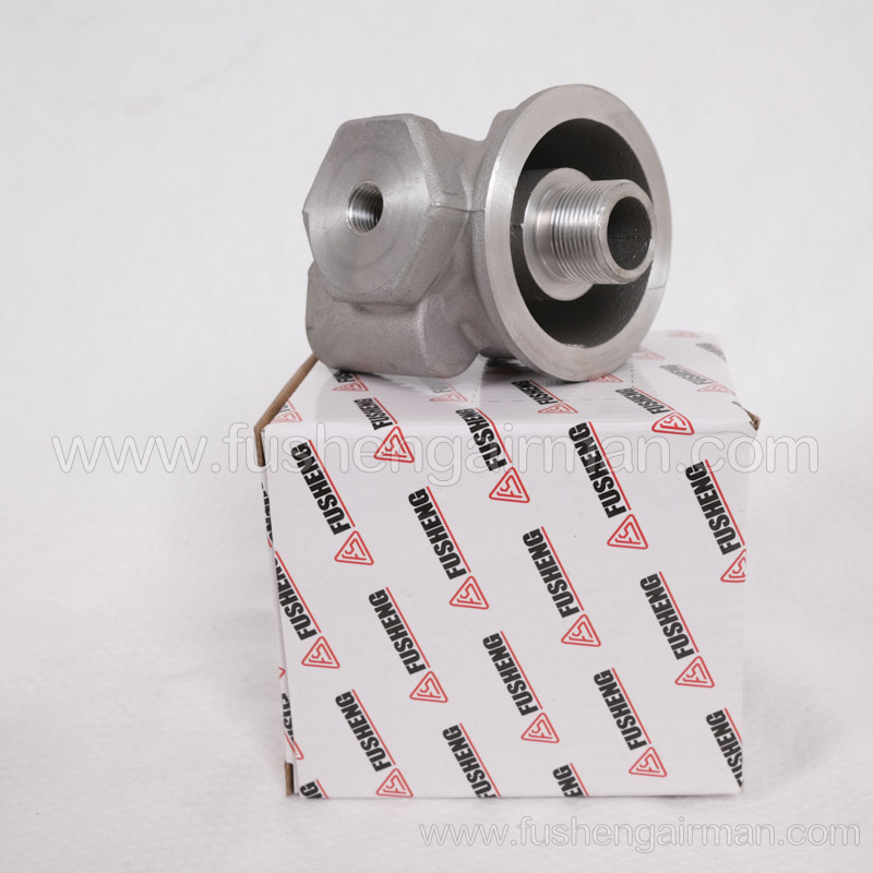 2606271670 Fusheng screw compressor SA220-400 oil filter holder fine thread screw port