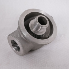 2606271670 Fusheng screw compressor SA220-400 oil filter holder fine thread screw port