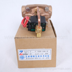 2104090044 Fusheng 1" 10bar 2-position 2-way NC water stop valve for ZW oil-free water lubrication series
