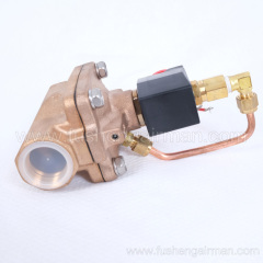 2104090044 Fusheng 1" 10bar 2-position 2-way NC water stop valve for ZW oil-free water lubrication series