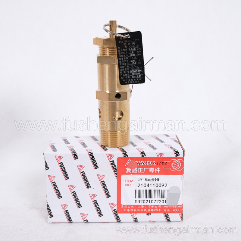 2104110092=9313215-102406-08 Fusheng Screw Compressor AX28-16T Safety Valve