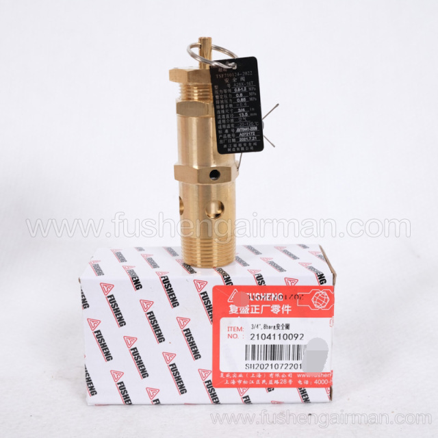 2104110092=9313215-102406-08 Fusheng Screw Compressor AX28-16T Safety Valve