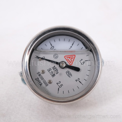 2105010185=9320634-1622211 Fusheng 2" 0-20K Submerged Back Connection Oil Filled Pressure Gauge