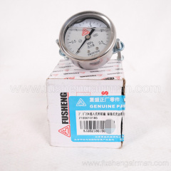 2105010185=9320634-1622211 Fusheng 2" 0-20K Submerged Back Connection Oil Filled Pressure Gauge