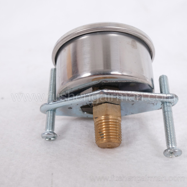 2105010185=9320634-1622211 Fusheng 2" 0-20K Submerged Back Connection Oil Filled Pressure Gauge