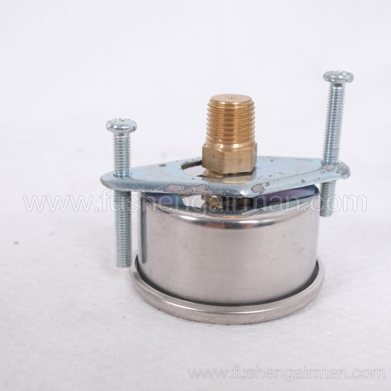 2105010185=9320634-1622211 Fusheng 2" 0-20K Submerged Back Connection Oil Filled Pressure Gauge