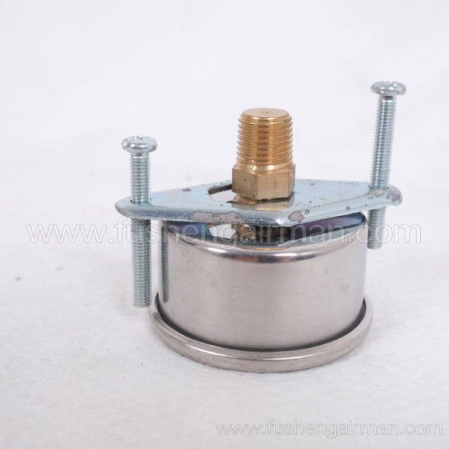 2105010185=9320634-1622211 Fusheng 2" 0-20K Submerged Back Connection Oil Filled Pressure Gauge