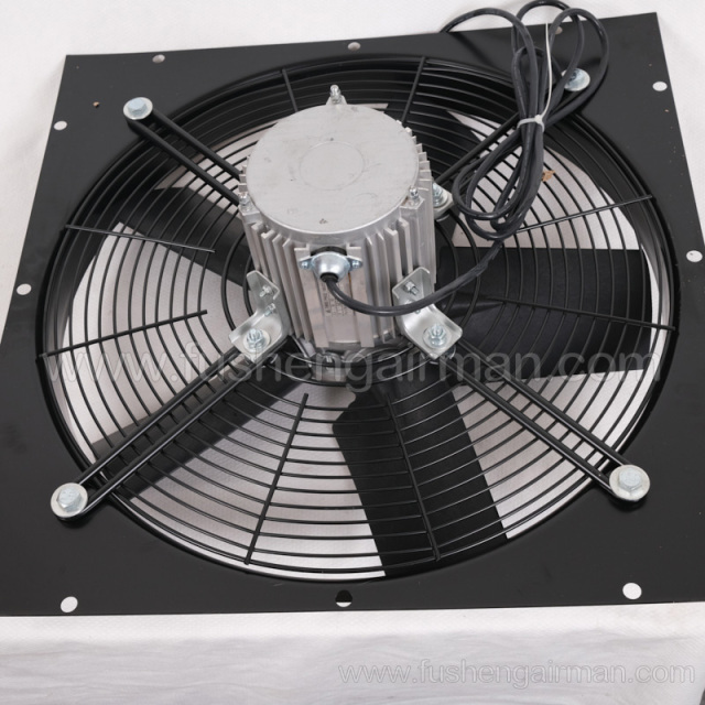 2106130066 Fusheng genuine oil-free water lubrication screw machine 0.75kW380V22 inch axial fan