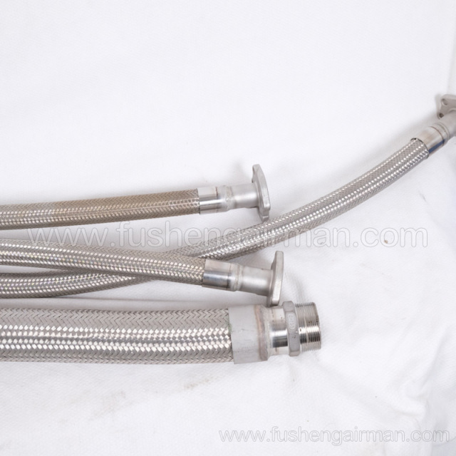 2604460210 Fusheng genuine screw air compressor metal hose assembly total 4 pcs.