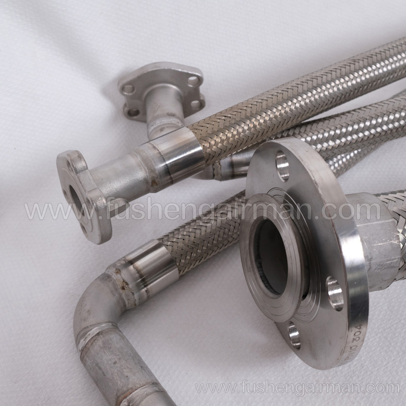2604460210 Fusheng genuine screw air compressor metal hose assembly total 4 pcs.