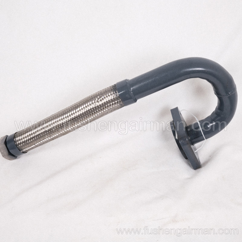 71124113-61150 Aisens Genuine Air Compressor FU55 Body Exhaust Pipe U-shape with Flange