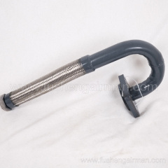 71124113-61150 Aisens Genuine Air Compressor FU55 Body Exhaust Pipe U-shape with Flange