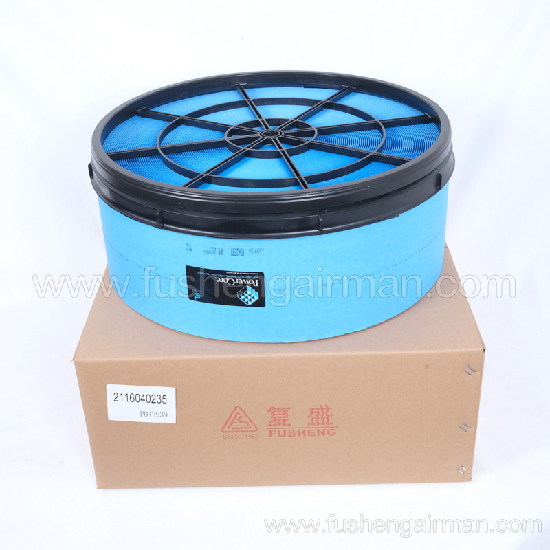 2116040235 Fusheng air compressor genuine 75 honeycomb filter element donaldson/p042939