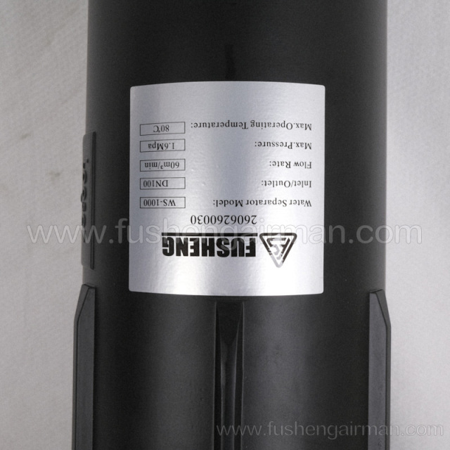 2606260030 Fusheng Genuine Screw Air Compressor SA160-400 Water Separator WS-1000 with Trap