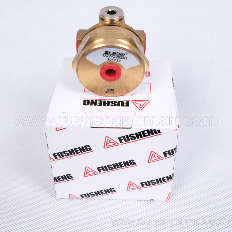 2104070002 Fusheng genuine oil-free screw compressor 1/8’ electronic gas relief valve 3/8’