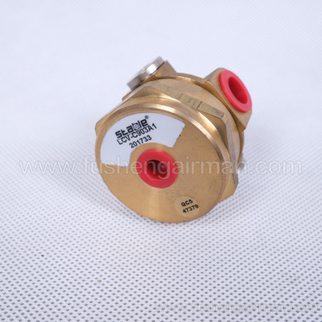 2104070002 Fusheng genuine oil-free screw compressor 1/8’ electronic gas relief valve 3/8’
