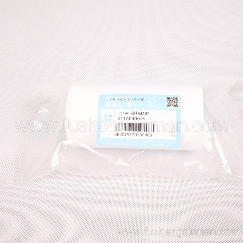 2116030025 Fusheng ZW15--37-55-75-90-120kW20L/min pre-water filter element