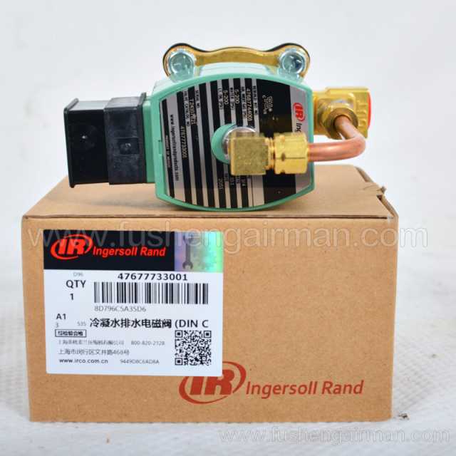 47677733001=22410286 Ingersoll Rand IR Air Compressor Genuine Condensate Drain Solenoid Valve